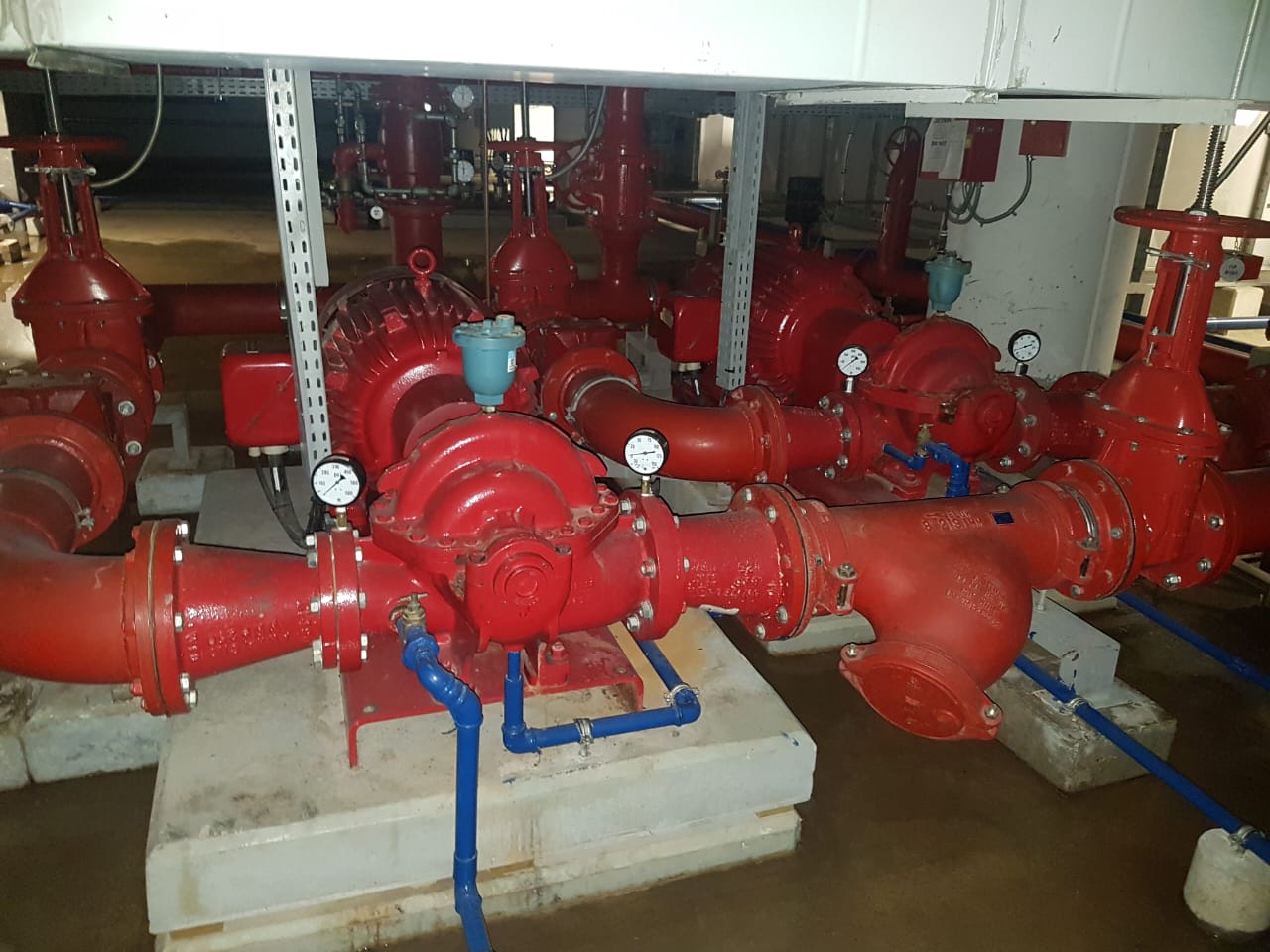 Supply and Installation of NFPA20 Fire Fighting Unit and Booster Set in Aswak Beirut