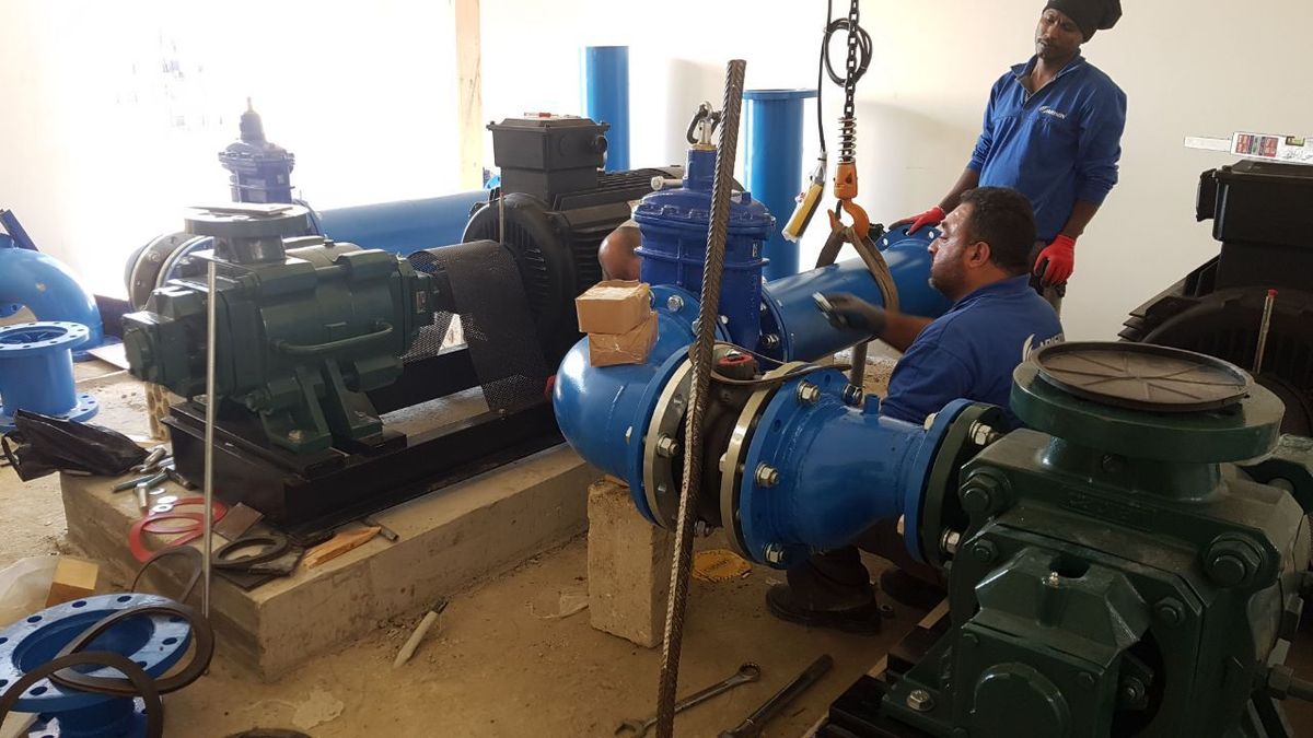 Construction of Aramoun Sud Bas Booster Pumping Station